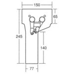 アスベスト除去用グローブバッグ
