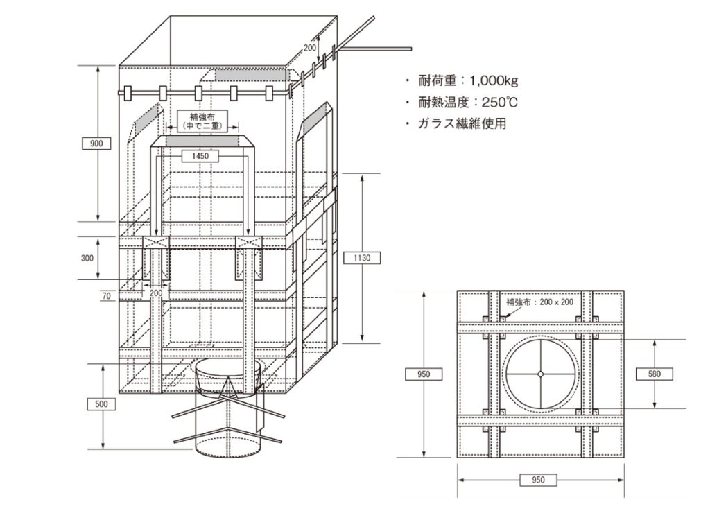 耐熱バッグきんちゃく有り(受注生産品)